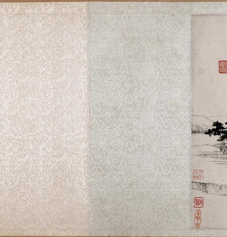 董其昌水墨山水画《荆溪招隐图》全卷_12