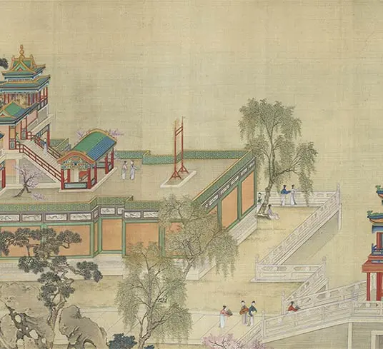 清院本汉宫春晓图长卷_29