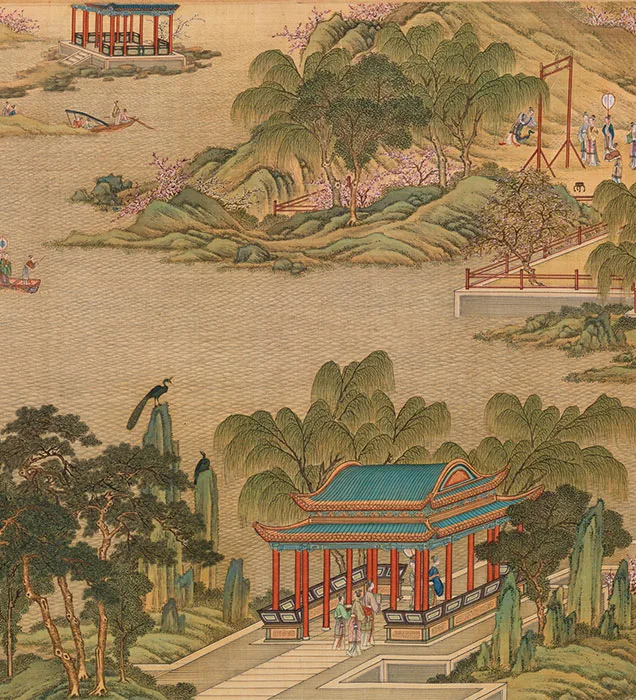 清院本汉宫春晓图_05