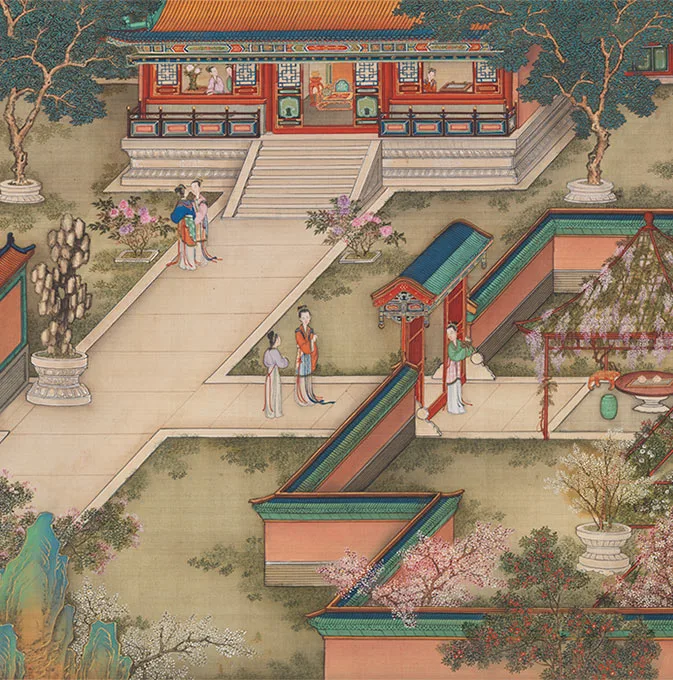 清院本汉宫春晓图_10