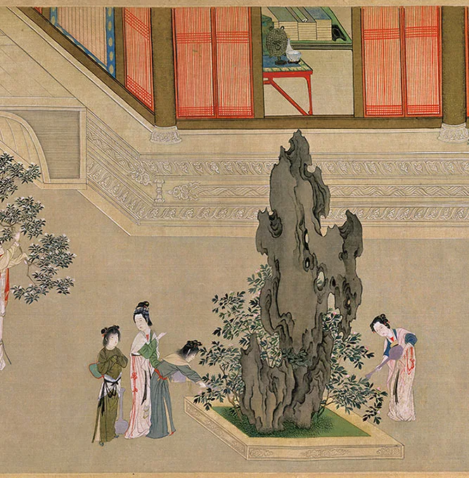 明仇英汉宫春晓图卷_12