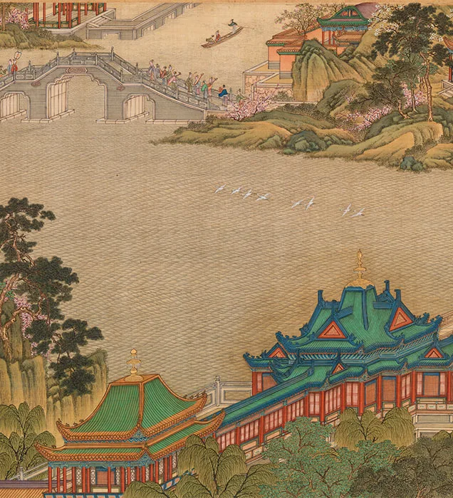 清院本汉宫春晓图_03