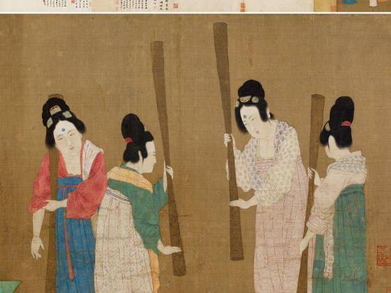 张萱《捣练图》卷