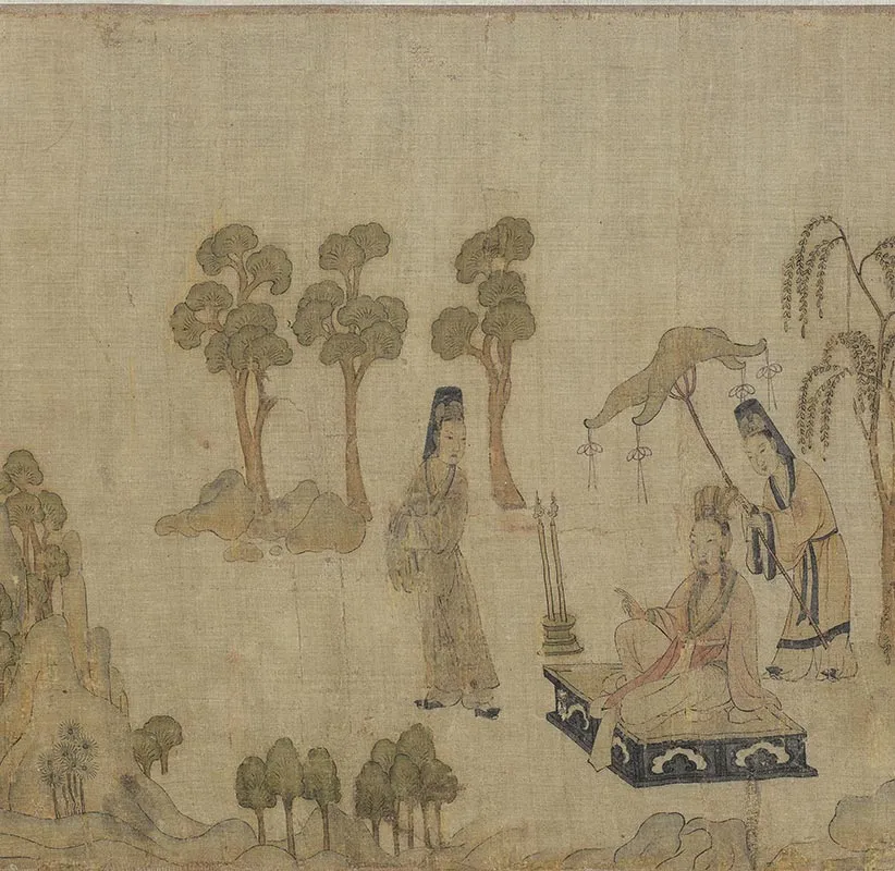 摹顾恺之洛神赋图卷_08