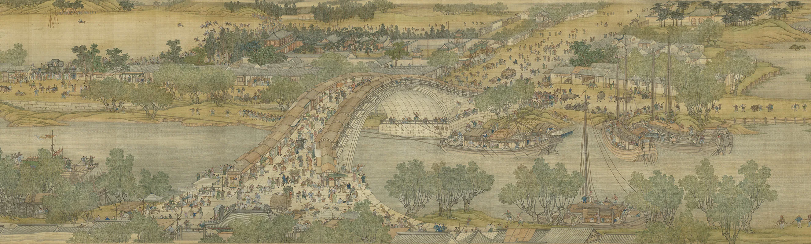 清院本清明上河图卷（第2段）