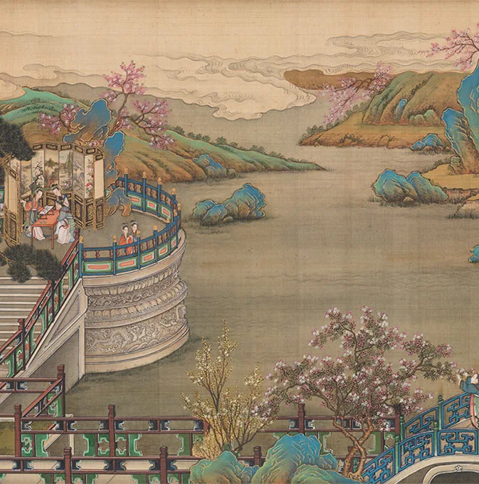 清院本汉宫春晓图_15