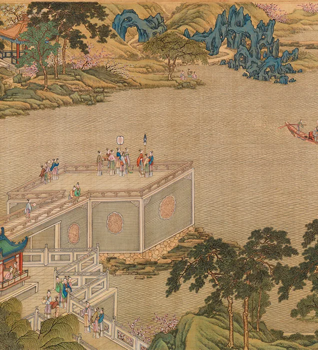 清院本汉宫春晓图_04