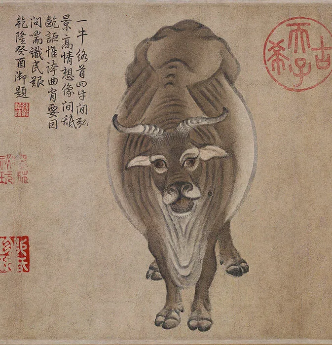 唐·韩滉《五牛图》卷_19