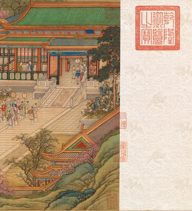 清院本汉宫春晓图_18