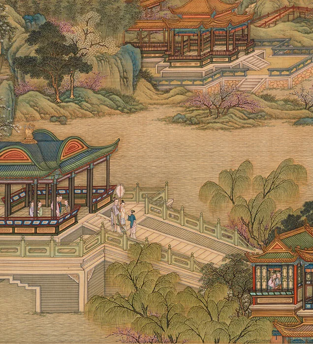 清院本汉宫春晓图_15