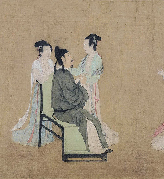 顾闳中《韩熙载夜宴图》全卷_11