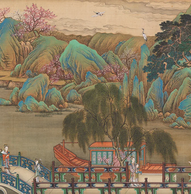 清院本汉宫春晓图_16