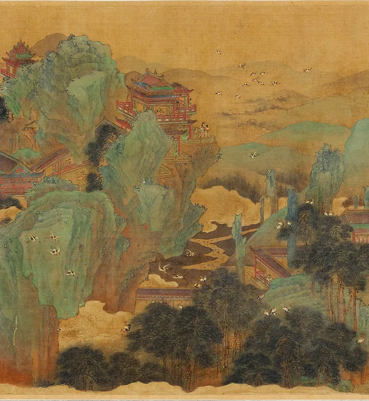 赵伯驹王母宴瑶池图卷_08