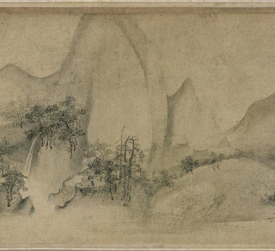 米友仁司马槐山水合卷_10