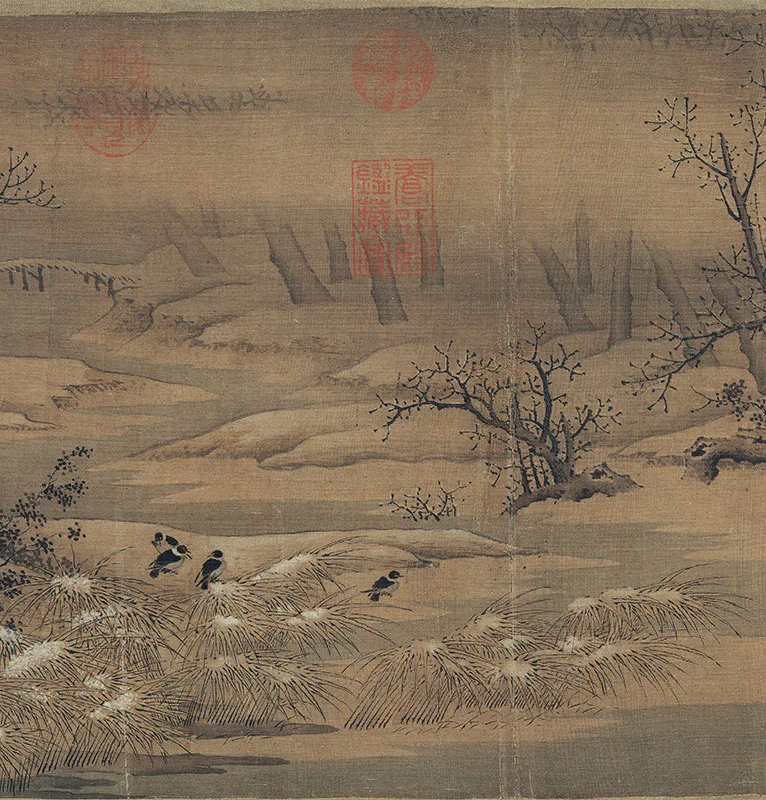 传李成《寒鸦图》卷_05