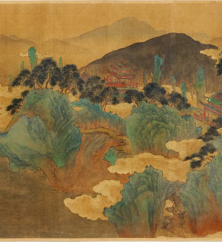 赵伯驹王母宴瑶池图卷_07