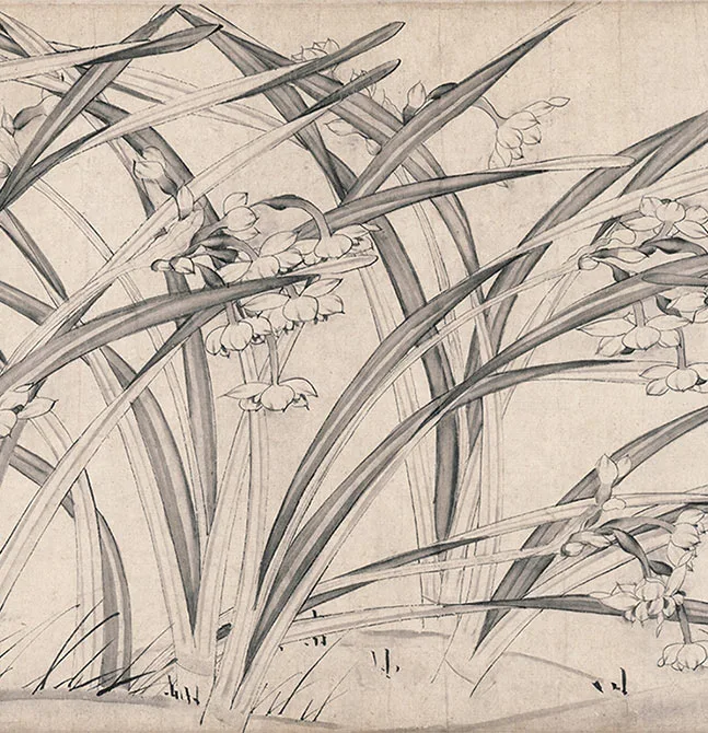 宋赵孟坚《水仙图》卷_08