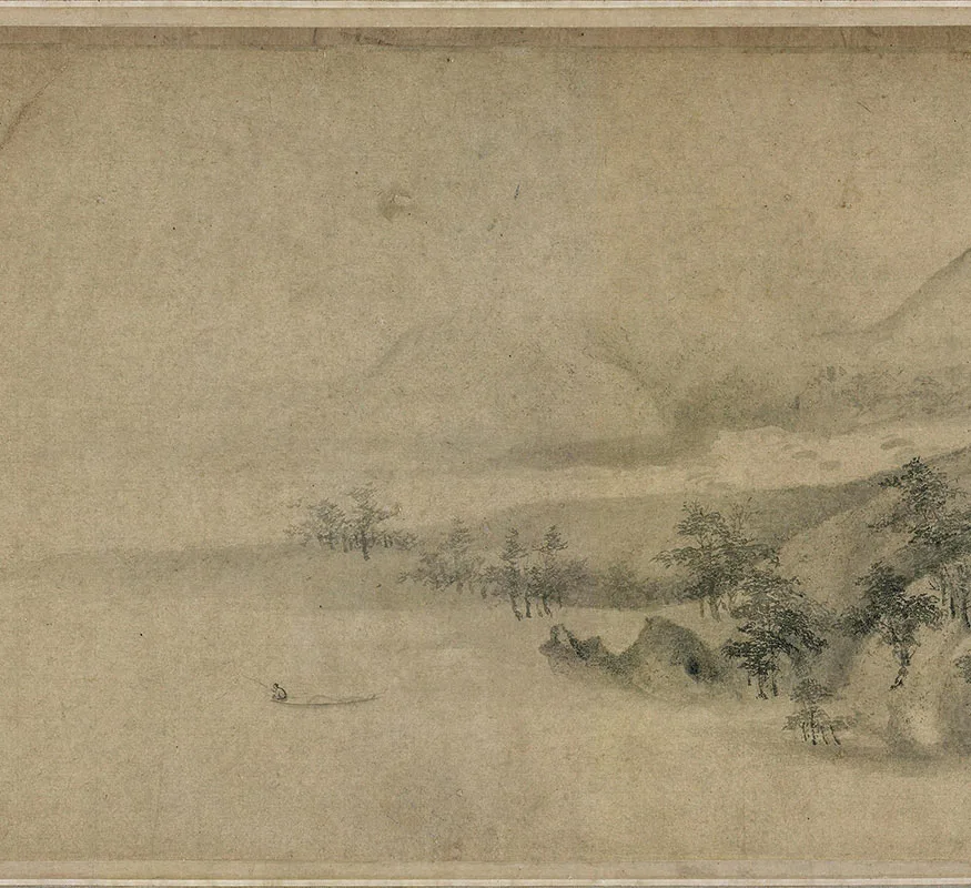 米友仁司马槐山水合卷_09