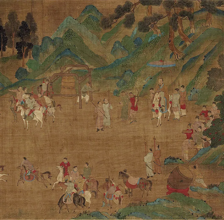 宋赵伯驹《上林图》卷_09