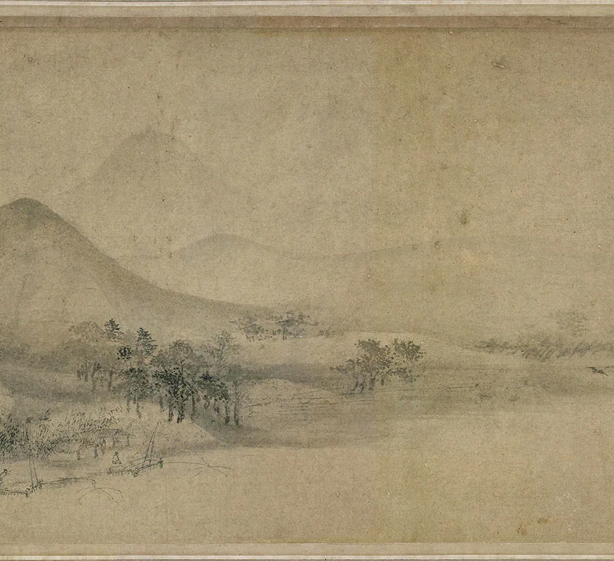 米友仁司马槐山水合卷_11