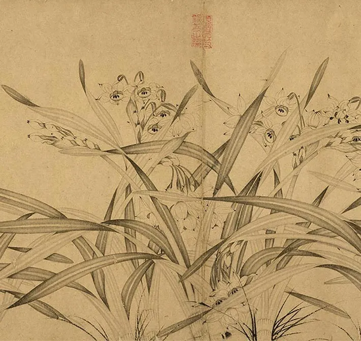 赵孟坚水仙卷_10