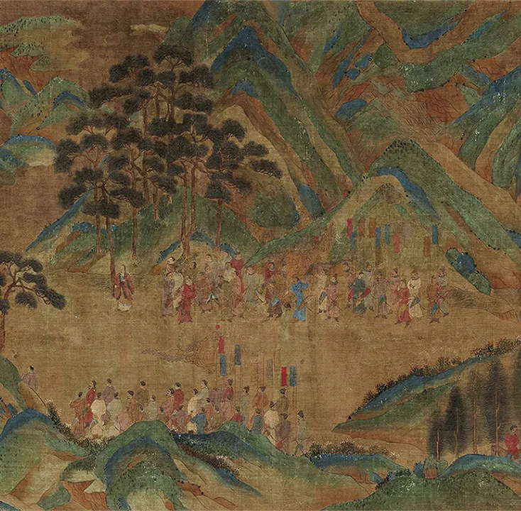 宋赵伯驹《上林图》卷_05