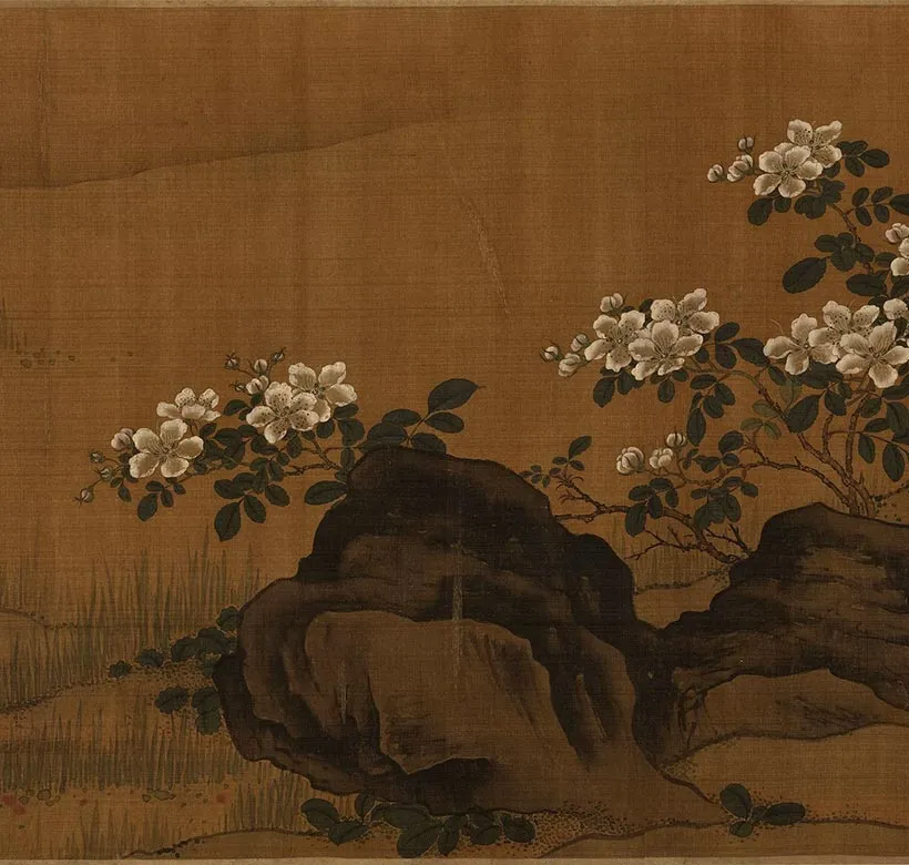 传宋李迪埜卉新凫图卷_07