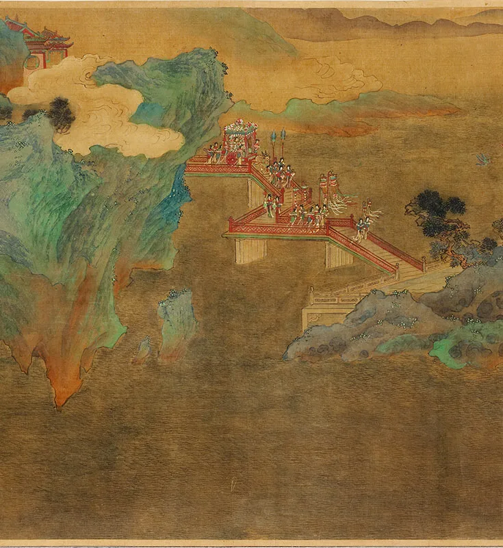 赵伯驹王母宴瑶池图卷_05