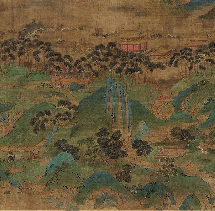 宋赵伯驹《上林图》卷_18