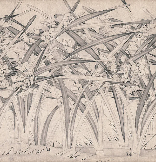 宋赵孟坚《水仙图》卷_11