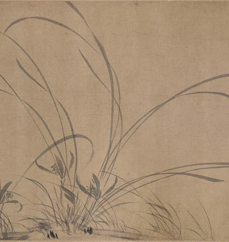 赵孟坚墨兰图卷_10