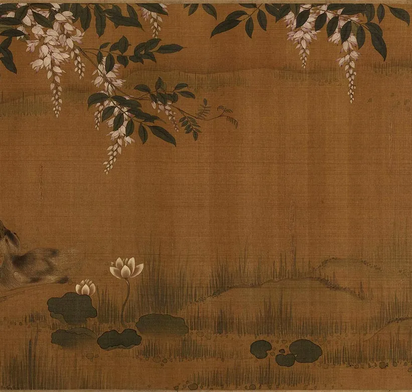 传宋李迪埜卉新凫图卷_10