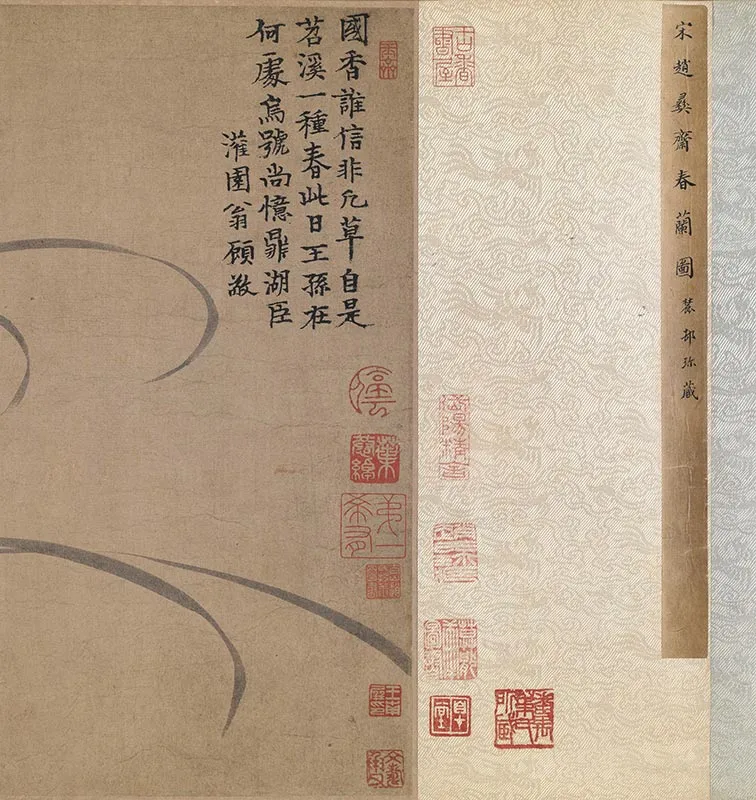 赵孟坚墨兰图卷_11