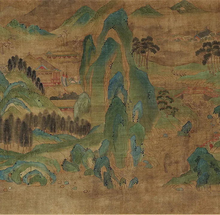 宋赵伯驹《上林图》卷_17