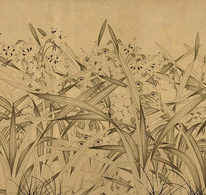 赵孟坚水仙卷_08