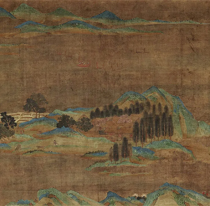 宋赵伯驹《上林图》卷_03