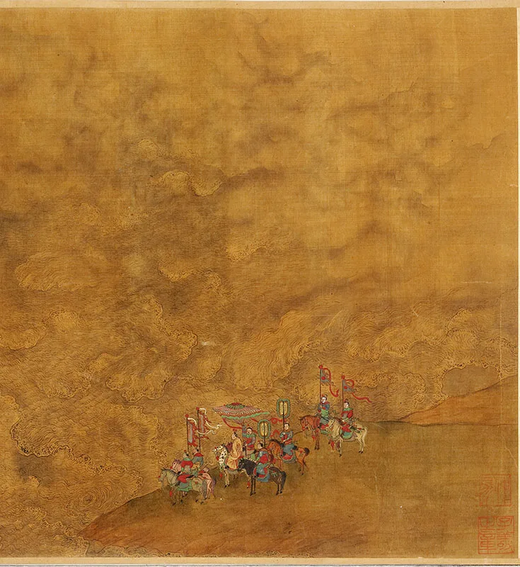 赵伯驹王母宴瑶池图卷_15