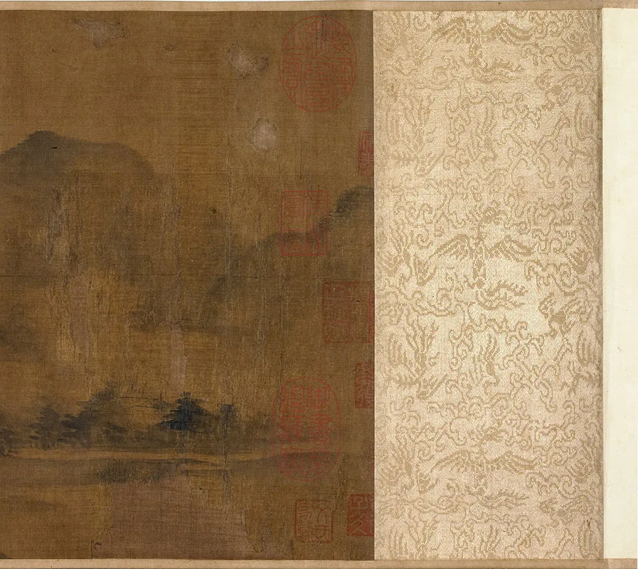 宋米友仁水墨山水云山卷_10