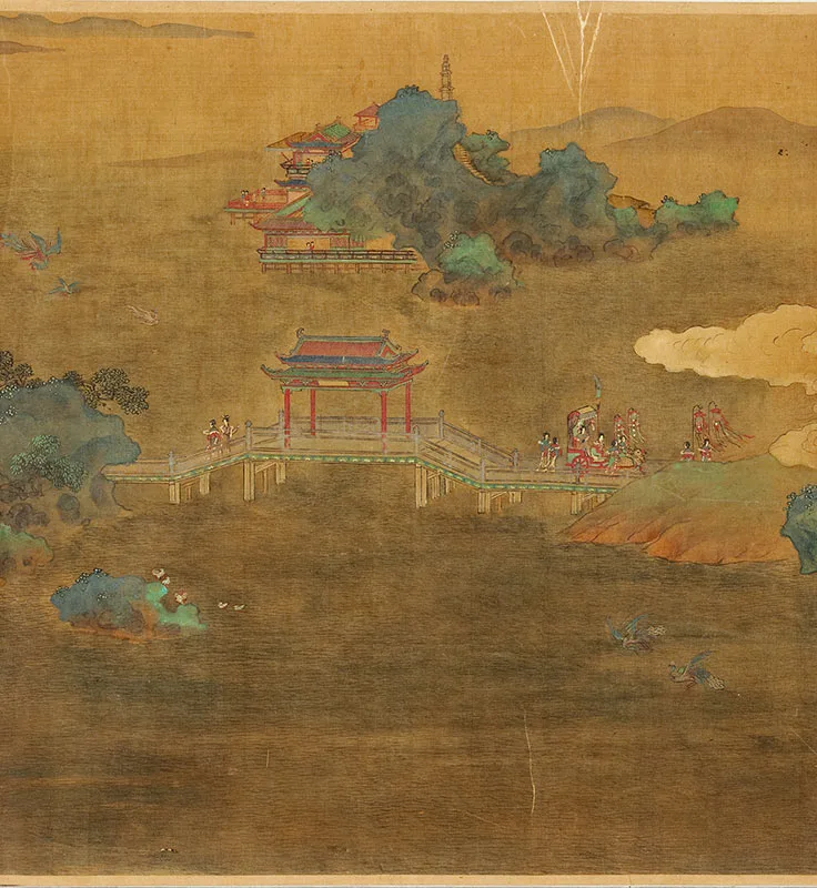 赵伯驹王母宴瑶池图卷_06