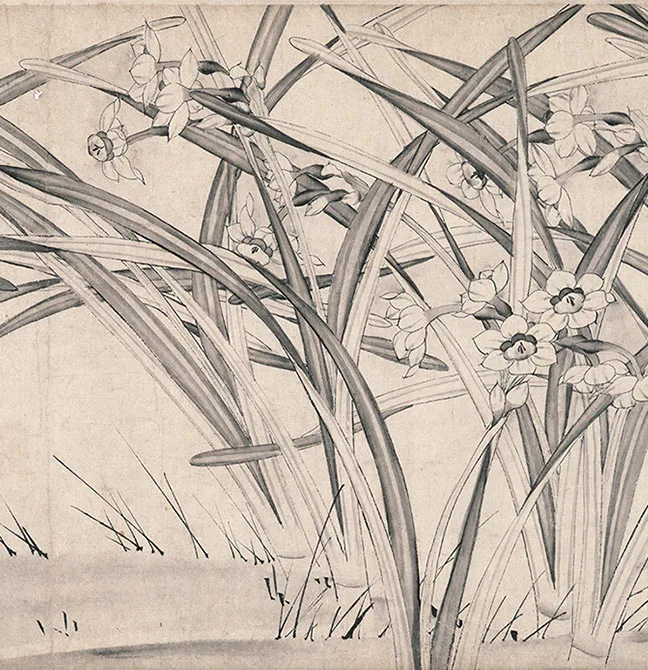 宋赵孟坚《水仙图》卷_07