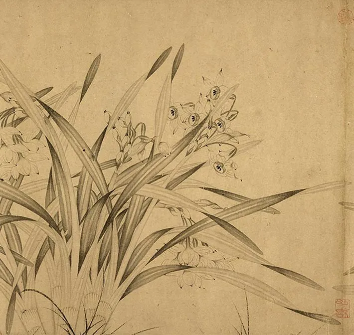 赵孟坚水仙卷_12