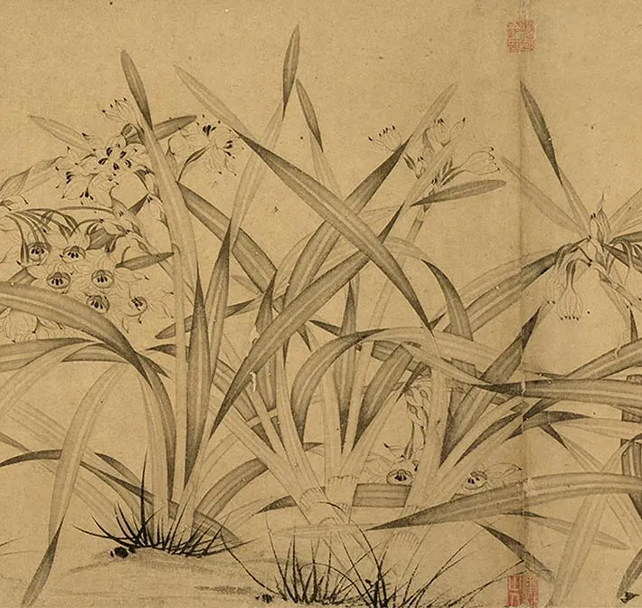 赵孟坚水仙卷_26