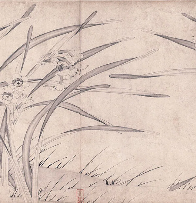 宋赵孟坚《水仙图》卷_19