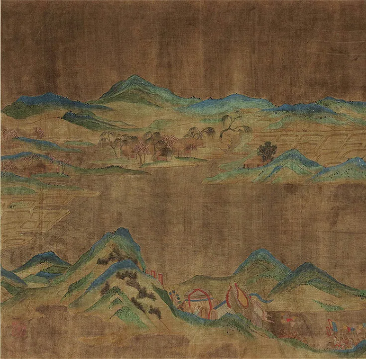 宋赵伯驹《上林图》卷_01