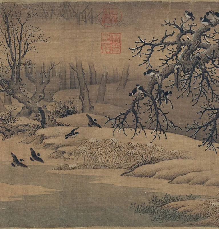 传李成《寒鸦图》卷_06