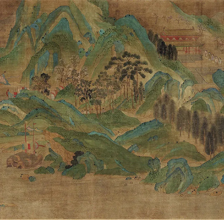 宋赵伯驹《上林图》卷_16