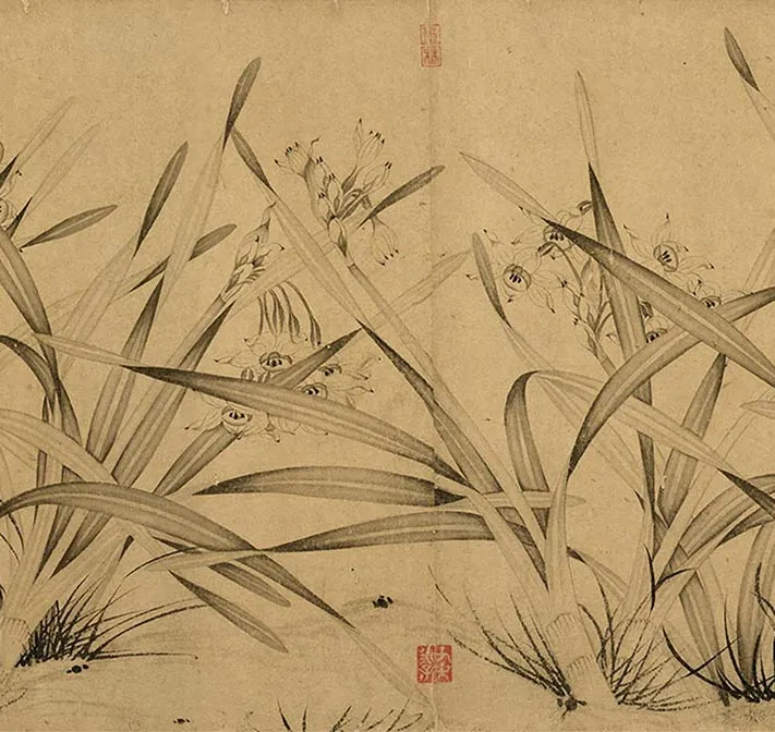 赵孟坚水仙卷_23