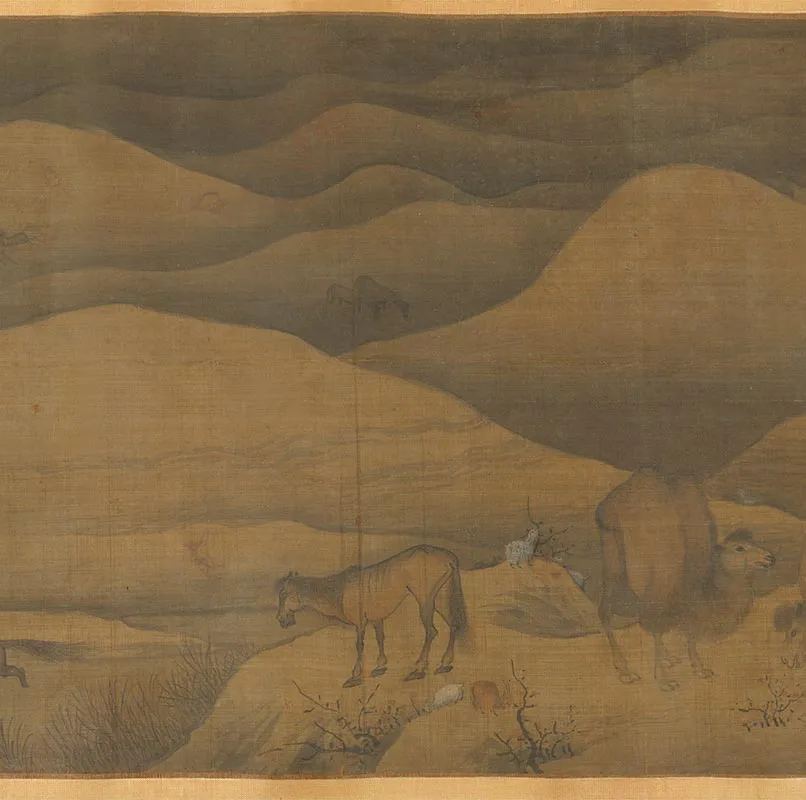 传宋李迪牧羝图卷_11