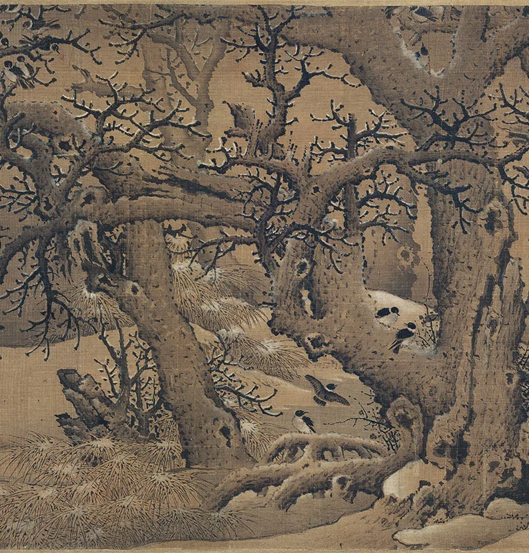 传李成《寒鸦图》卷_07