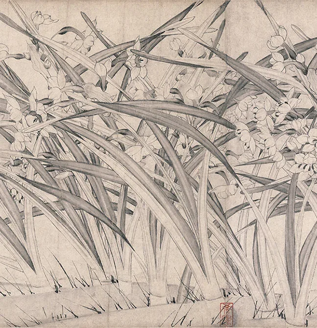 宋赵孟坚《水仙图》卷_10